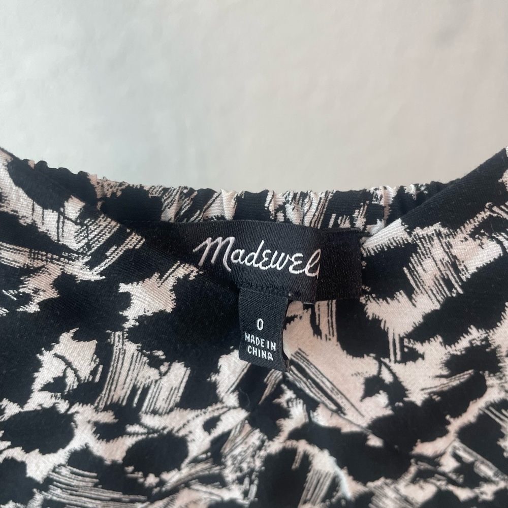 Madewell Black and White Patterned Cami - Picture 8 of 10